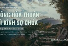 Sống Hòa Thuận Vì Kính Sợ Chúa – 4/6/2024