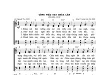 Bài hát: CÔNG VIỆC TAY CHÚA LÀM