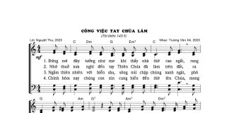 Bài hát: CÔNG VIỆC TAY CHÚA LÀM
