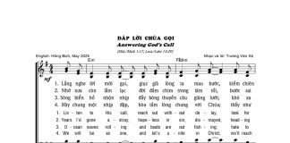 Bài hát: ĐÁP LỜI CHÚA GỌI