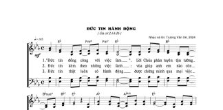 Bài hát: ĐỨC TIN HÀNH ĐỘNG