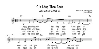 Bài hát: GÌN LÒNG THEO CHÚA