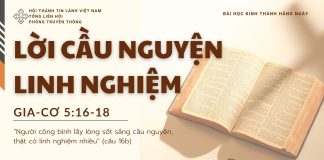 Lời Cầu Nguyện Linh Nghiệm – 19/9/2025