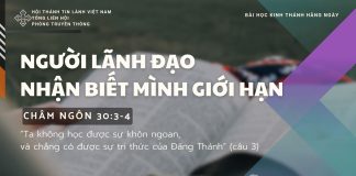 Người Lãnh Đạo Nhận Biết Mình Giới Hạn – 10/10/2025
