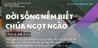 Đời Sống Nếm Biết Chúa Ngọt Ngào – 17/10/2025