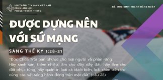 Được Dựng Nên Với Sứ Mạng – 21/10/2025